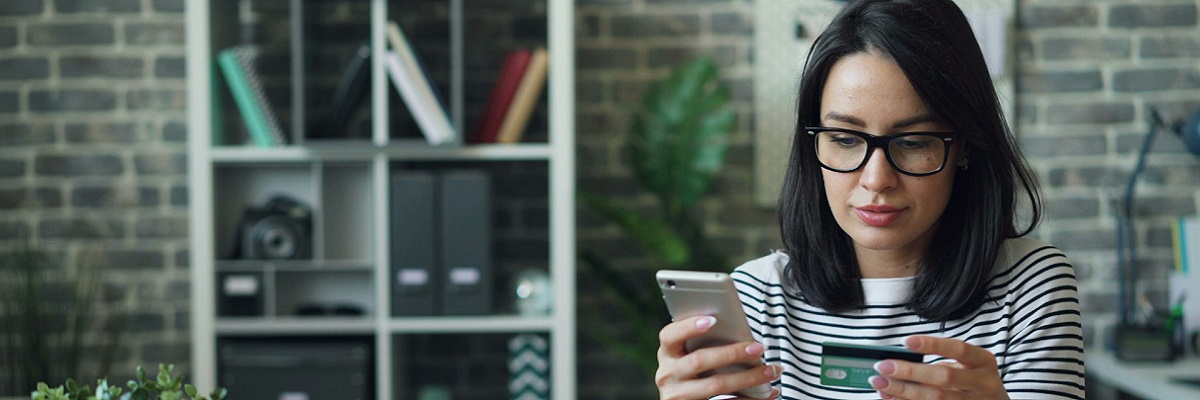 A girl with credit card - finance - money
